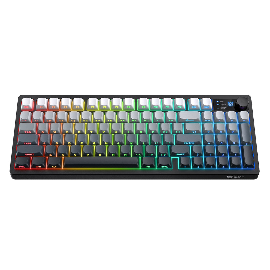 ONIKUMA MT902 Wireless Gaming Keyboard 2.4G Bluetooth Wired RGB LED PC Mac