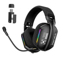 ONIKUMA GT808 Wireless Gaming Headset 2.4G Bluetooth 5.3 RGB 3D Surround Sound