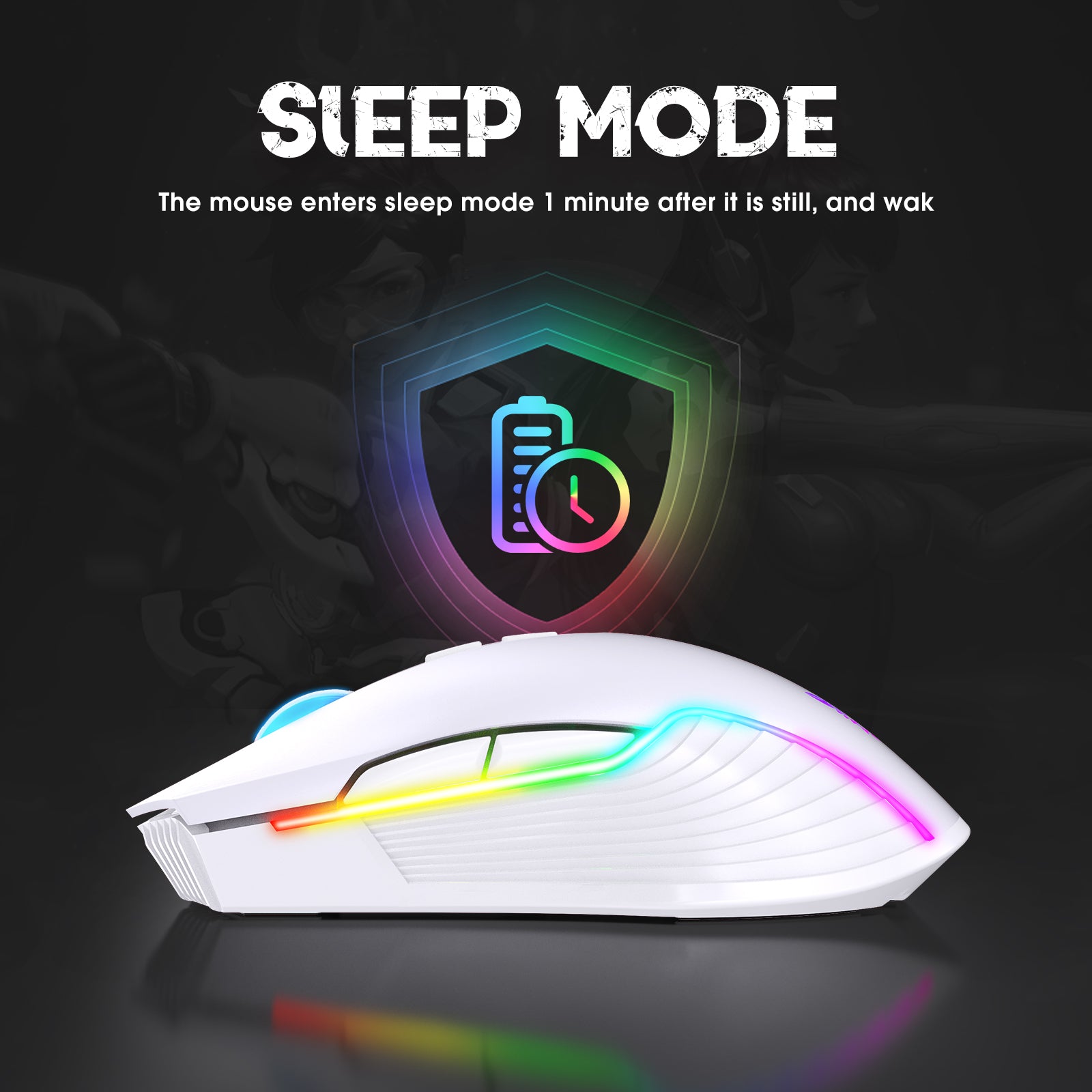 ONIKUMA CW905 Wireless Gaming Mouse 2.4G RGB LED Ergonomic PC Mac