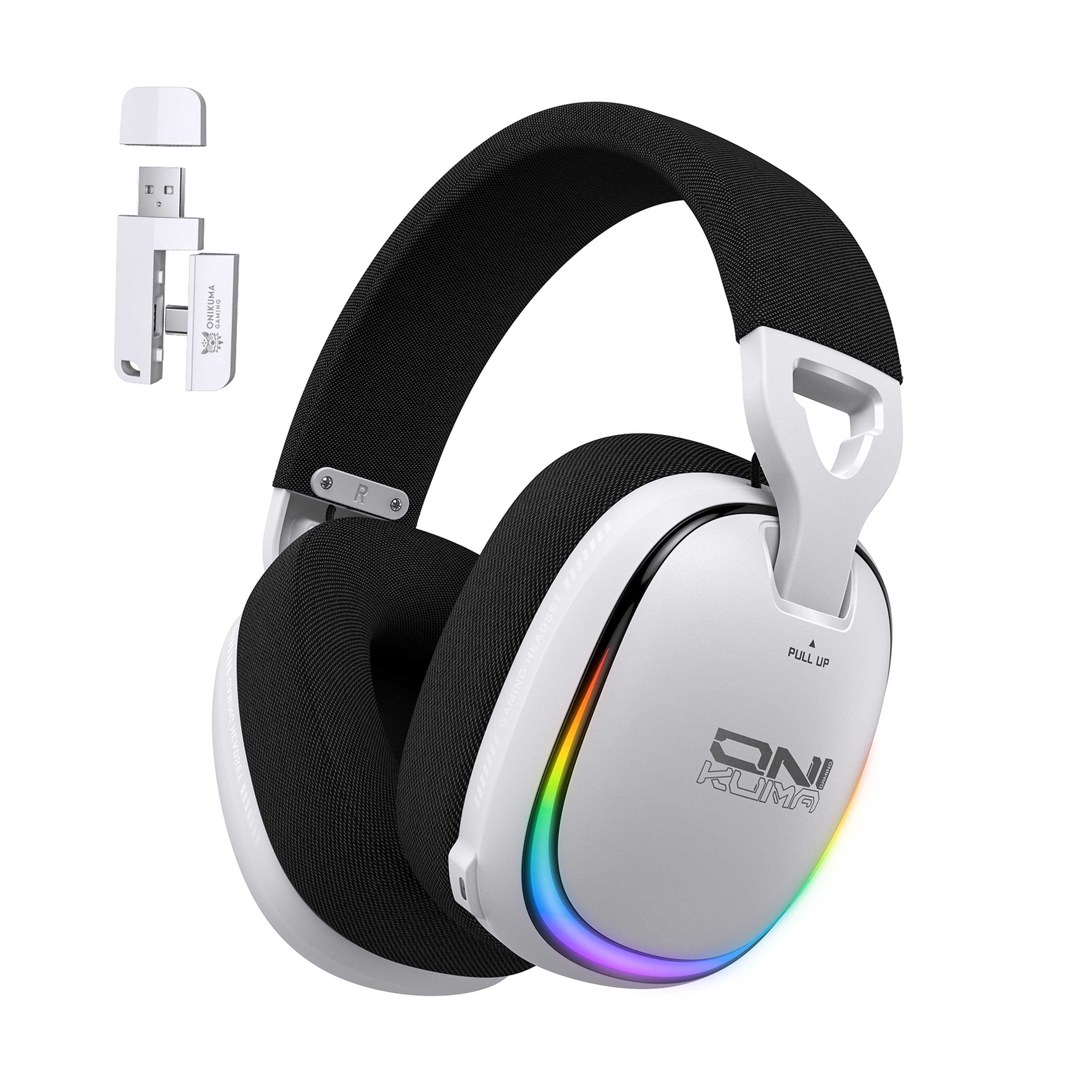 ONIKUMA GT805 4-Mode Wireless Gaming Headset Bluetooth 5.4 RGB 60H Battery PC PS5