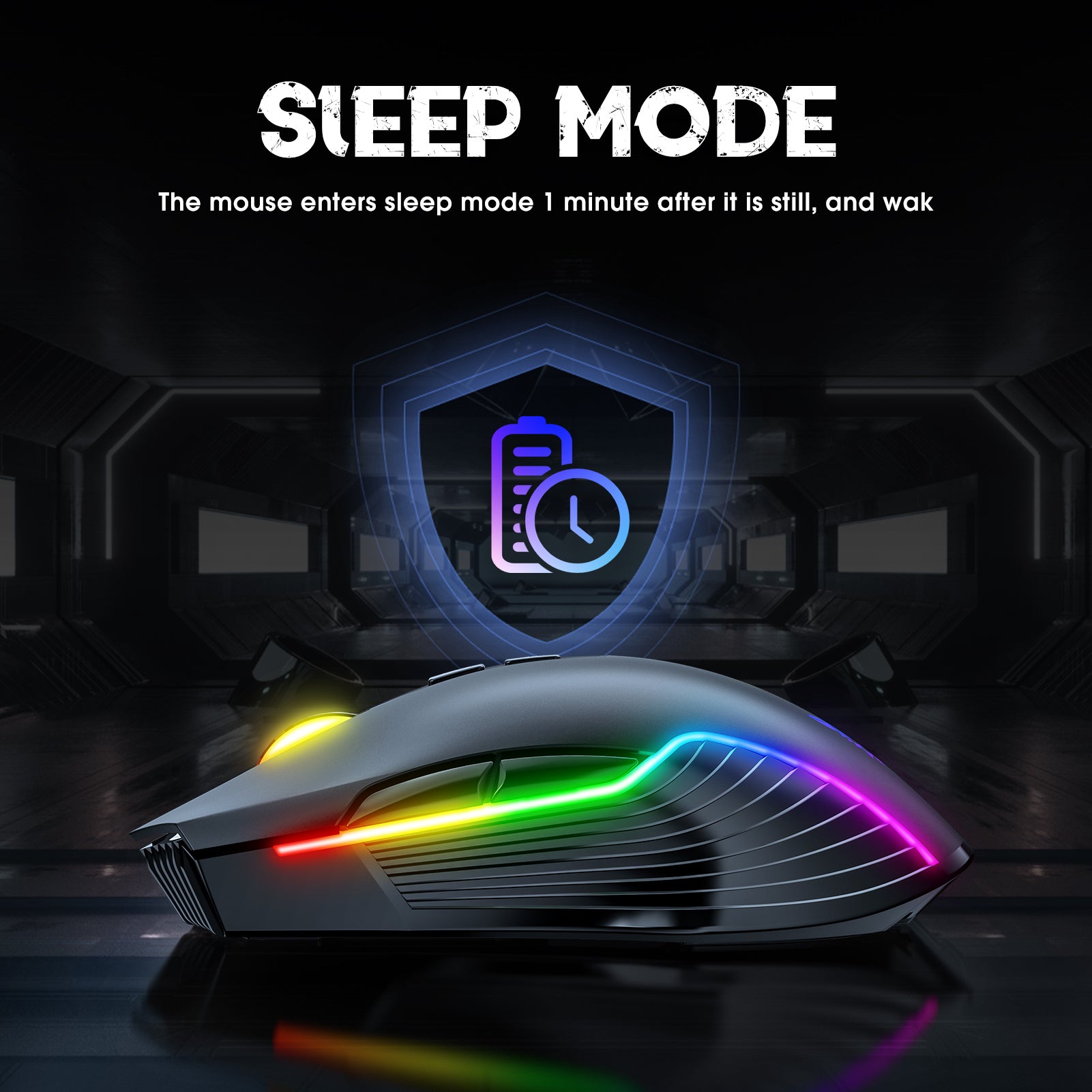 ONIKUMA CW905 Wireless Gaming Mouse 2.4G RGB LED Ergonomic PC Mac